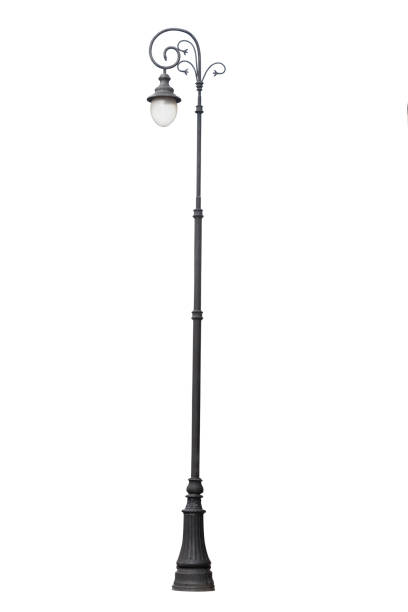 istock Street lamppost, isolated over white 2178769985