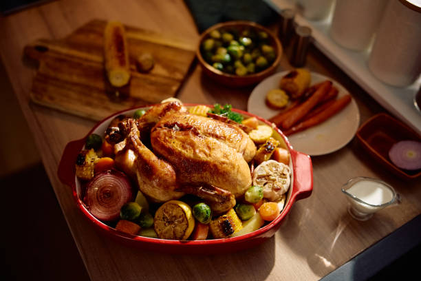 istock Close up of roast turkey prepared for Thanksgiving dinner. 2178772020