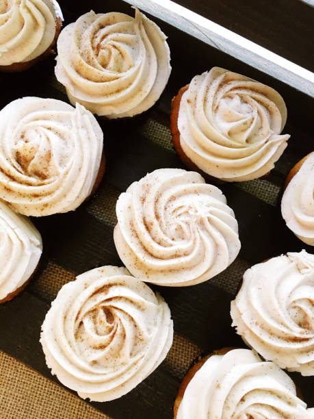 istock Decadent Chocolate Cupcakes with Creamy Vanilla Frosting 2178778881