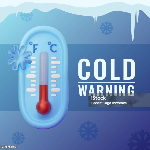 Challenge Sign Cold Cold Warning Illustration Stock Illustration - Download Image Now ...
