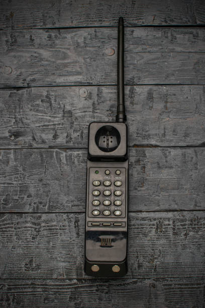 Vintage analog brick phone from around the year 2000.
