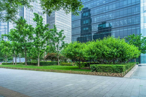istock exterior of the modern office building 2178801435