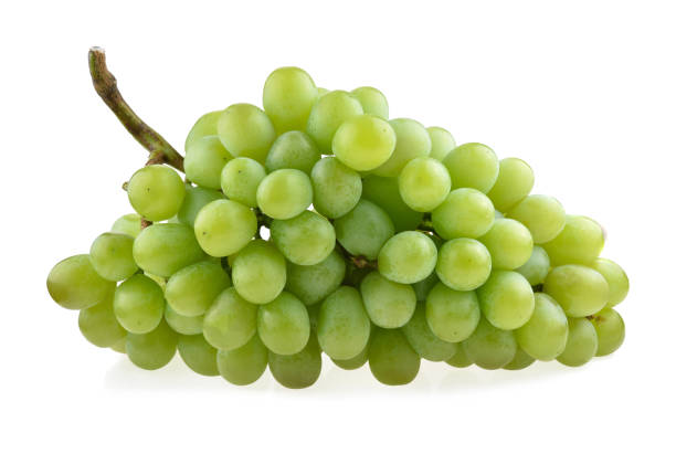 istock Grapes isolated. A bunch of green grapes on a white background. 2178812377