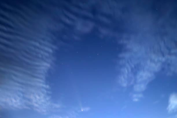 istock comet tsuchinshan-atlas in the night sky 2178815121