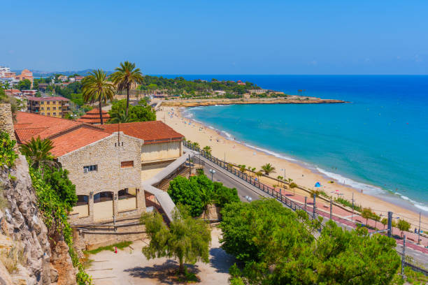 istock Charming Tarragona Beach with Coastal Path and Buildings 2178815597