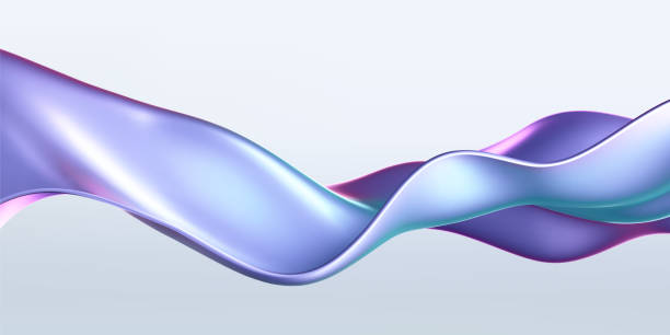 istock 3d holographic liquid wave, iridescent chrome fluid silk fabric isolated on light background. Render of neon metal ribbon with rainbow gradient effect flying in motion. 3d vector geometric background 2178821418