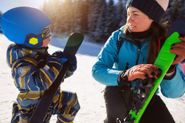 istock Mom and son on a ski vacation 2178824847