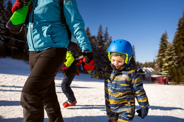 istock Mom and son on a ski vacation 2178824988