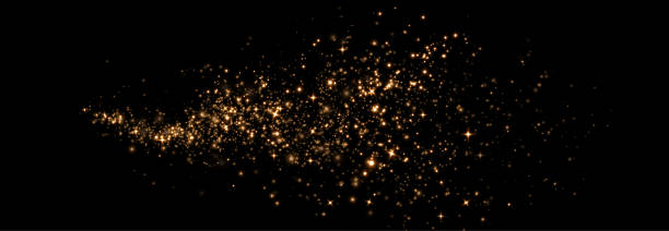 istock Christmas background. Powder dust. Magic bokeh shines with gold dust. Small realistic glare on a transparent  background. Design element for cards, invitations, backgrounds, screensavers. 2178828301