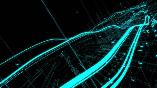 istock Digital waves flowing throug space, 5G internet. Radio waves. Satellite transmition. 2178829502