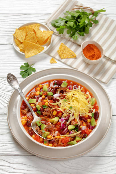 istock taco soup with kidney bean, corn, ground beef 2178830623