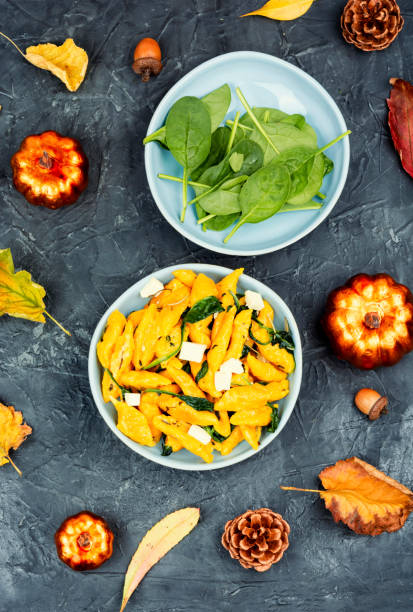 istock Homemade pumpkin gnocchi, pumpkin dumplings. 2178832337