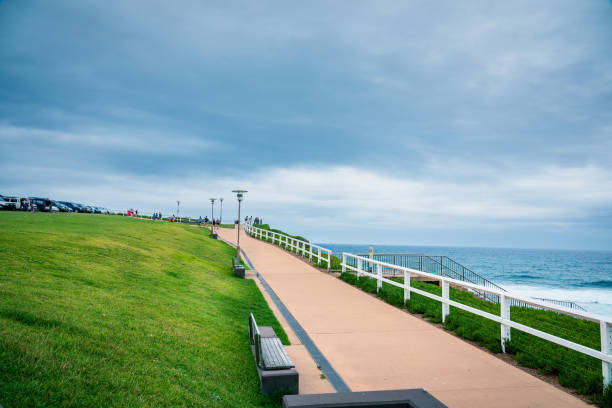 Newcastle Memorial Walk is a breathtaking 450m coastal walkway, offering unparalleled views of Newcastle's coastline, the city, and the expansive Hunter Valley.