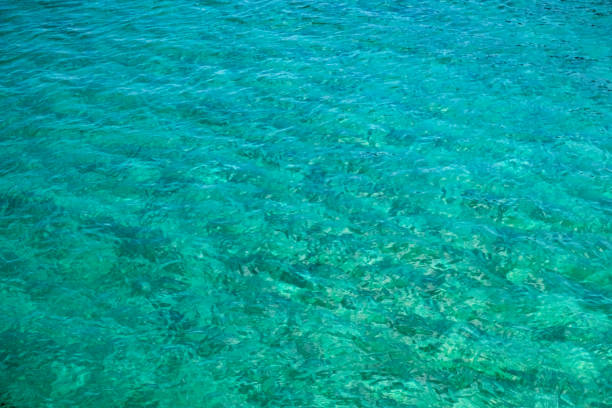 Clear turquoise water on Mykonos Island.