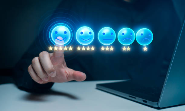 istock Customer service satisfaction rating with emoticons 2178836760