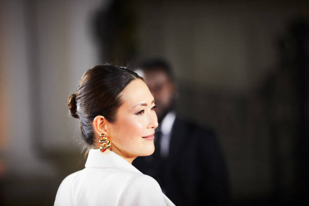 istock The beautiful actress caught the spotlight in a black-tie event. 2178843406