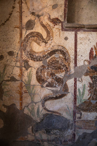 istock Fresco of snake in Pompeii 2178846392