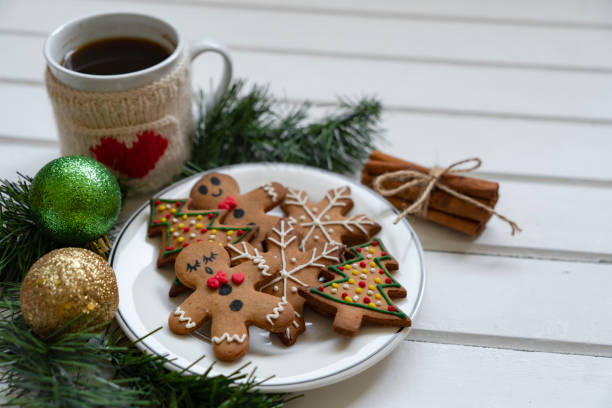 istock Christmas coffee and gingerbread cookies 2178847079