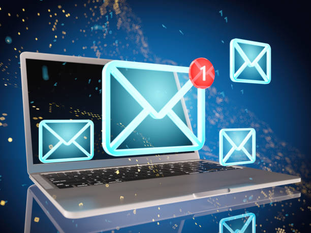 istock You've Got Mail. E-mail Icons over a Laptop 2178847559