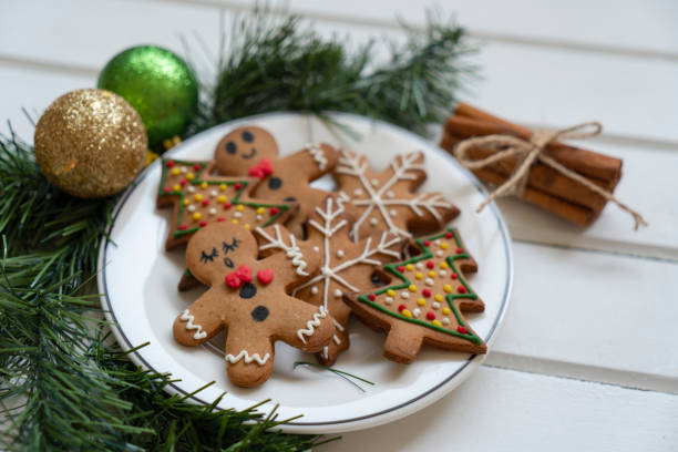 istock Christmas Decorations, Gingerbread cookies 2178847824