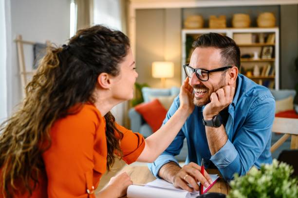 istock Happy couple at home. 2178850012