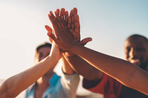 istock Friends giving each other a high five 2178853569