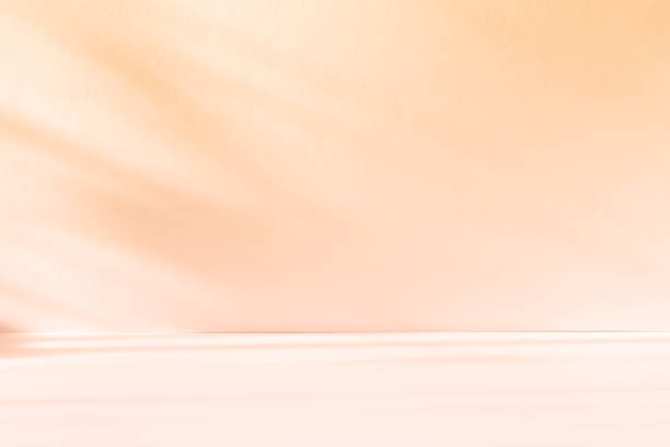 istock Abstract pink color gradient studio background for product presentation. Empty room with shadows of window and flowers and palm leaves . 3d room with copy space. Summer concert. Blurred backdrop. 2178854155