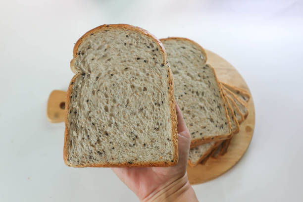 istock whole wheat sesame bread or whole wheat bread with black sesame ,whole wheat bread 2178854718
