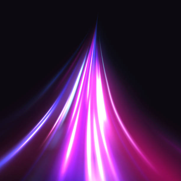 istock Colored shiny sparks of spiral wave. Curved bright speed line swirls. Shiny wavy path. Rotating dynamic neon circle. Magic golden swirl with highlights. Glowing swirl bokeh effect. vector 2178854802