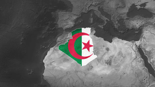 istock World Map with Algeria Flag Overlay 2178859170