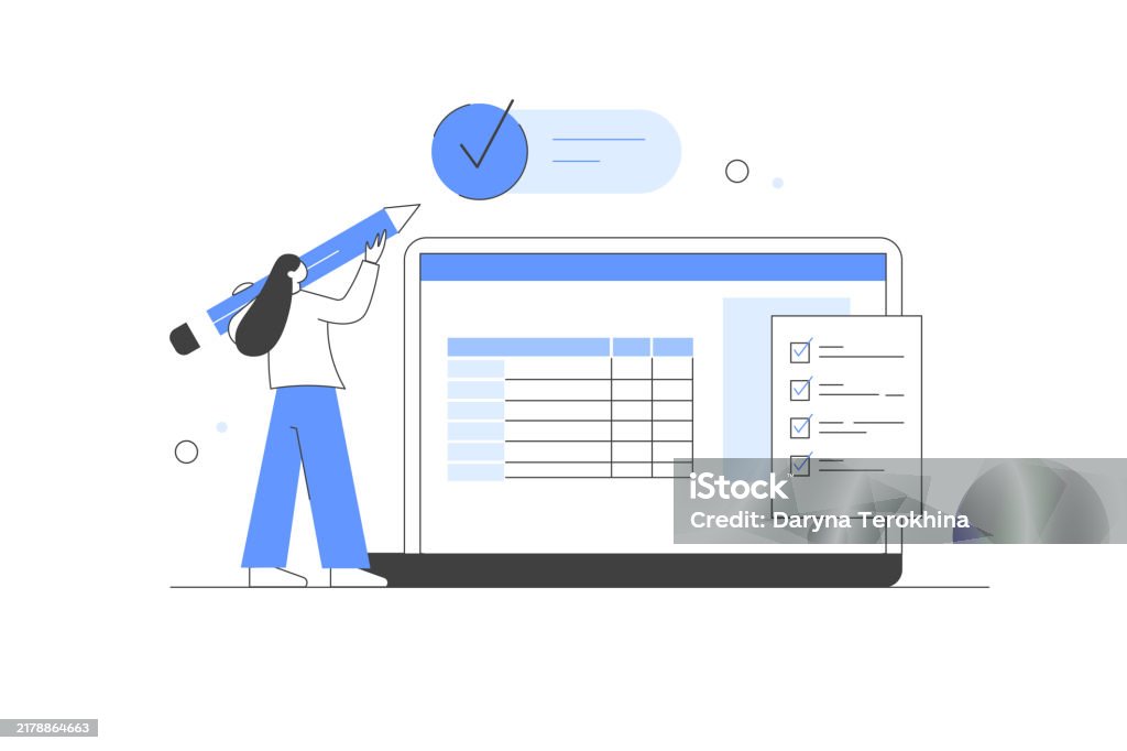 Task Planning Character Time Management Character Planning Work Tasks And Setting Business ...