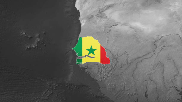 istock World Map with Senegal Flag Overlay 2178867698