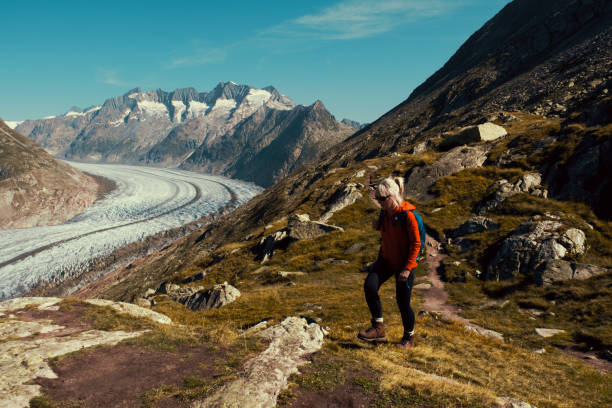istock Aletsch Glacier hike, Valais, Switzerland 2178871542