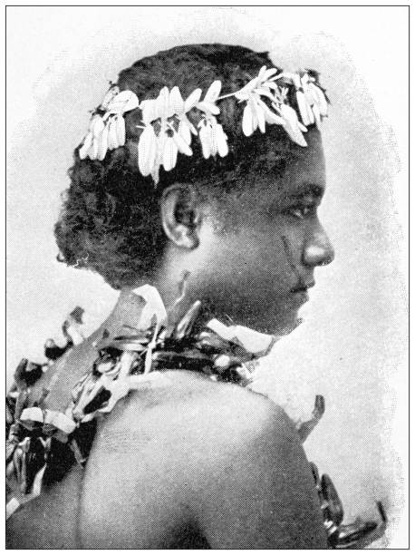 Antique image: Samoan native