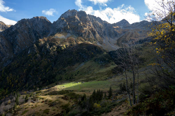 Mountain Landscape in the Alps in Autumn