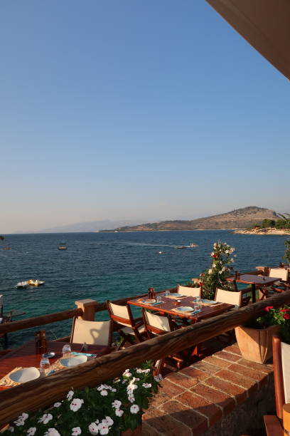 istock View of Bright Blue Water from a Restaurant in Ksamil 2178881956
