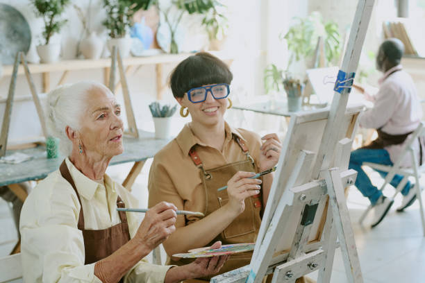 istock Teacher and Student Admiring Sketch 2178884048
