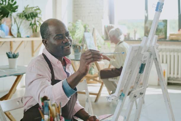 istock African American Man Resting during Art Therapy 2178884412