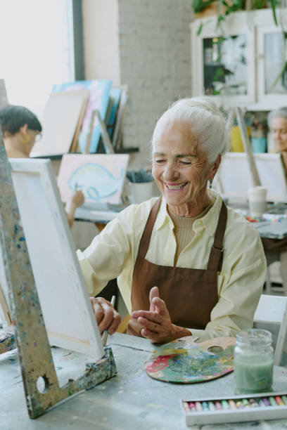 istock Smiling Woman Sketching 2178884504