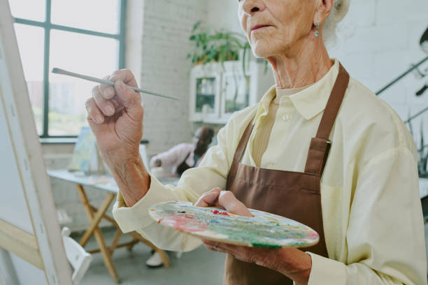 istock Unrecognizable Woman Holding Palette and Brush 2178886095
