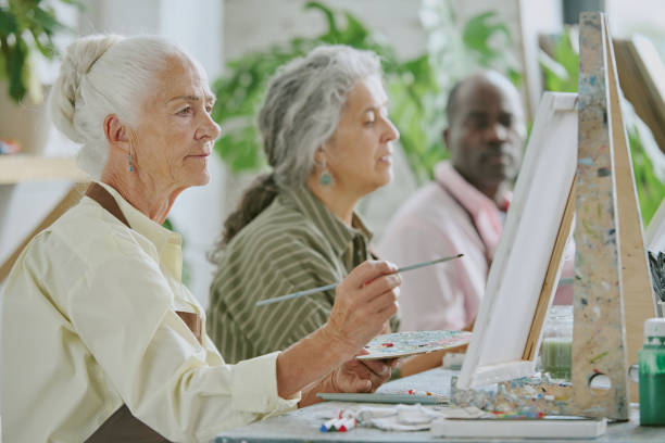 istock Senior Friends Visiting Art Session 2178886928