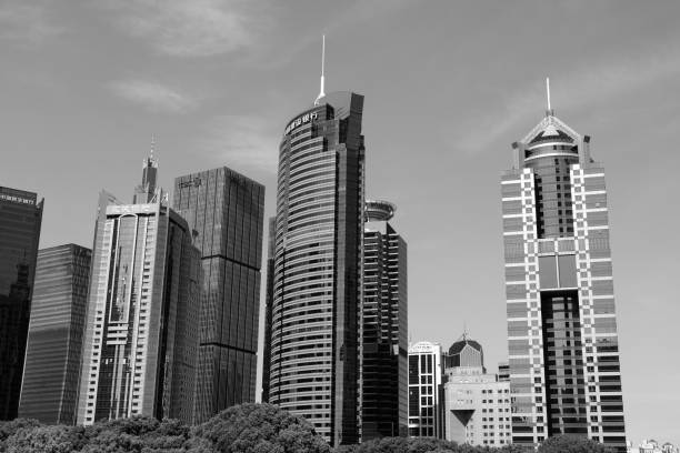China - East Asia, Shanghai, Lujiazui, On Top Of, Toned Image