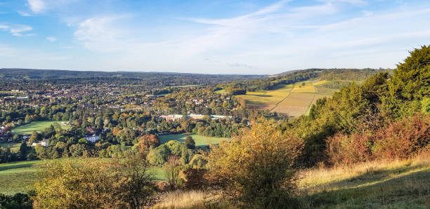istock Autumn countryside view Surrey England 2178892373