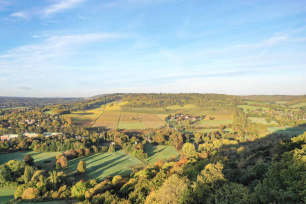 istock Autumn countryside view Surrey England 2178892411