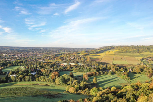 istock Autumn countryside view Surrey England 2178892412