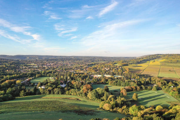 istock Autumn countryside view Surrey England 2178892415