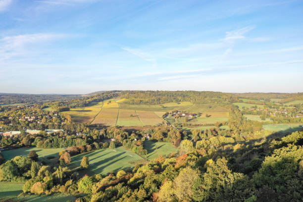 istock Autumn countryside view Surrey England 2178892446