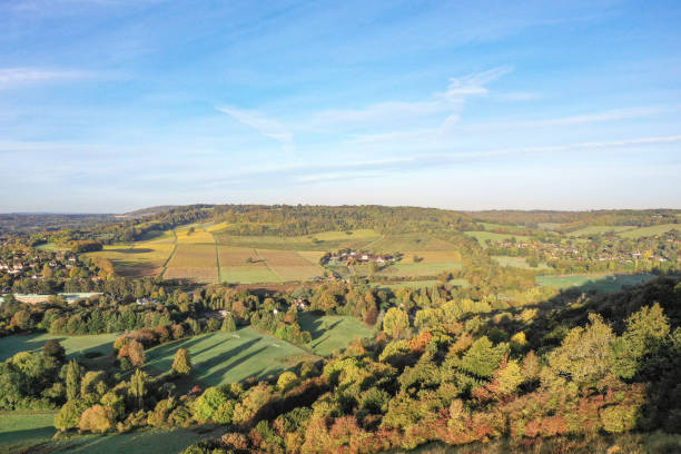 istock Autumn countryside view Surrey England 2178892448