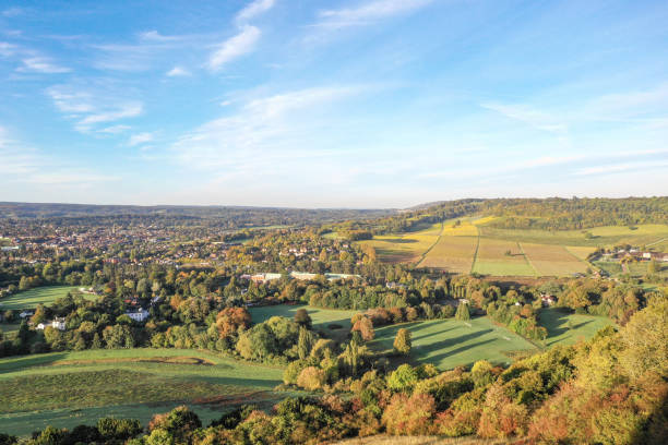 istock Autumn countryside view Surrey England 2178892452