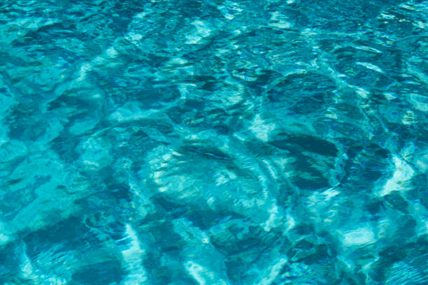istock Water background, ripple waves. Blue swiming pool pattern. Sea surface. Water in swimming pool with sun reflection. Banner with copy space. 2178892470